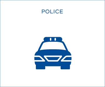 Icon showing police