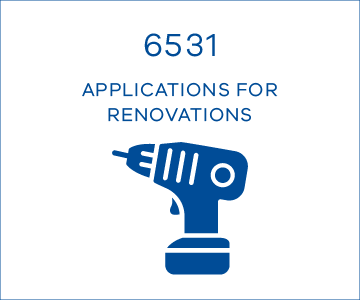 6531 applications for renovations